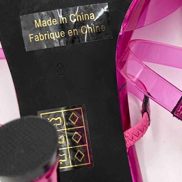 Jeffrey Campbell x Free People Mika Vinyl Heels in Fuchsia - Picture 10 of 10